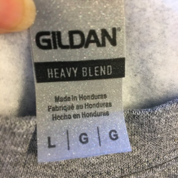 Yahoo Spellout Chenille Letters Sweatshirt Adult Large Gray - Picture 8 of 9